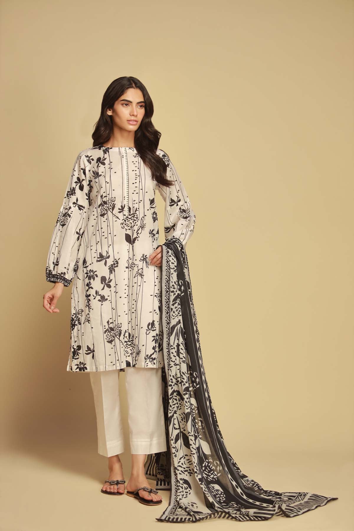 Printed Lawn 3 Piece Sahar