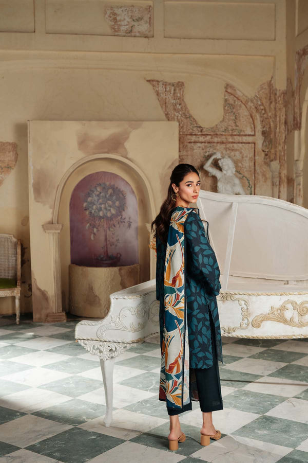 Printed Khaddar 3 Piece
