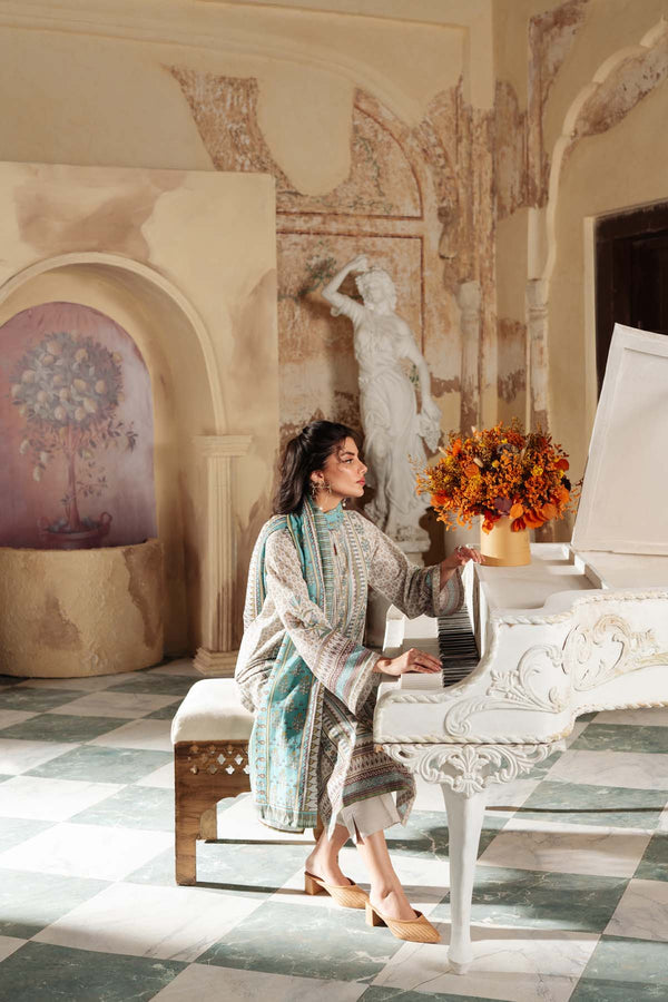 Printed Khaddar 3 Piece
