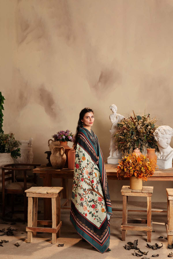 Printed Khaddar 3 Piece