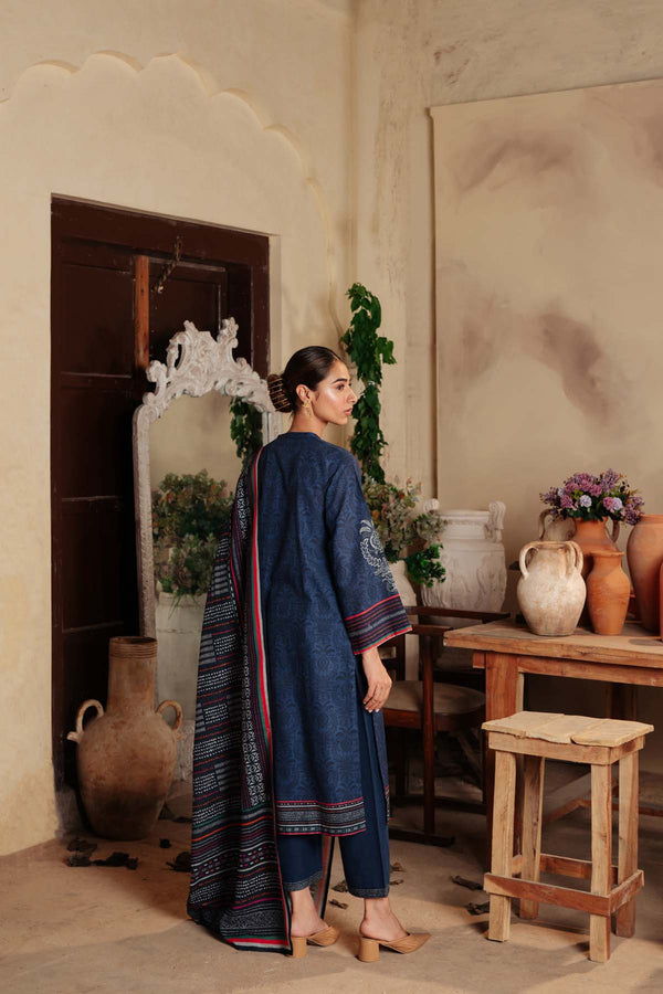 Printed Khaddar 3 Piece