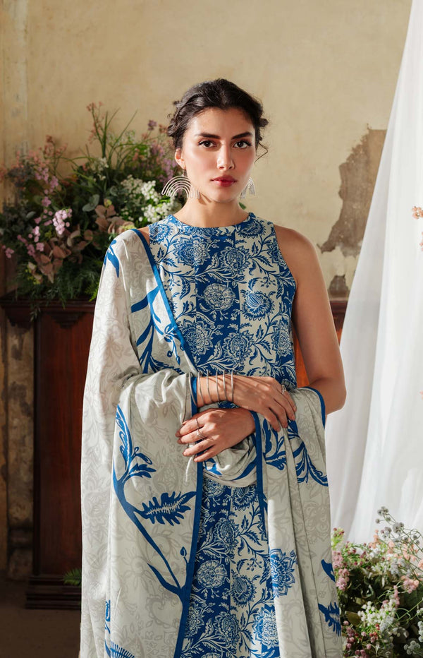 Printed Viscose Crepe 3 Piece