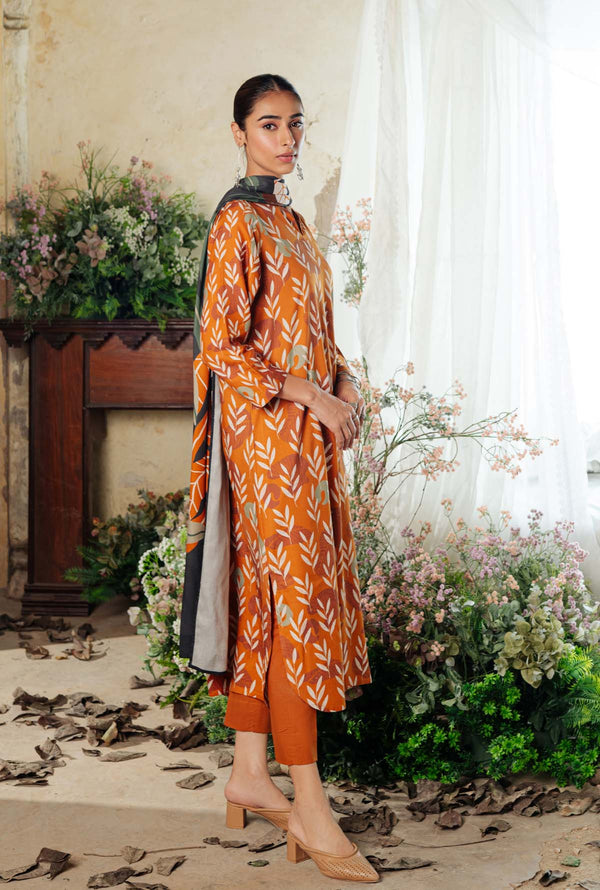 Printed Viscose Crepe 3 Piece
