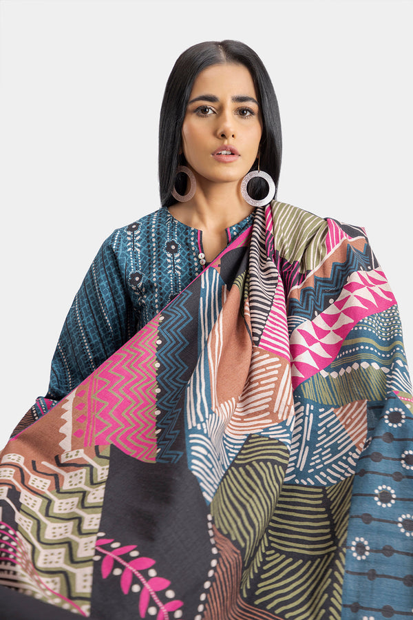 Printed Khaddar - 3 Piece