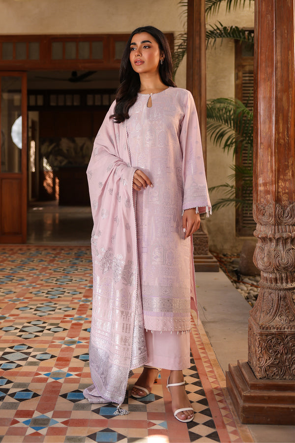 Unstitched | 3Pcs | Lavender| Embroidered