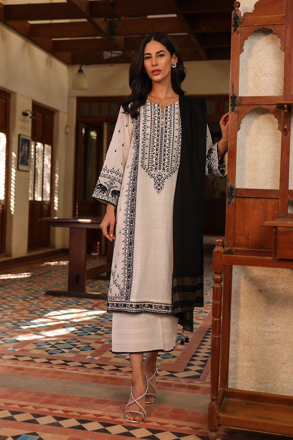 Slub Lawn | Embroidered| Unstitched