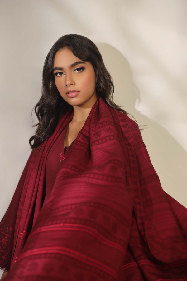 Embroidered Cross Hatch 3 Piece