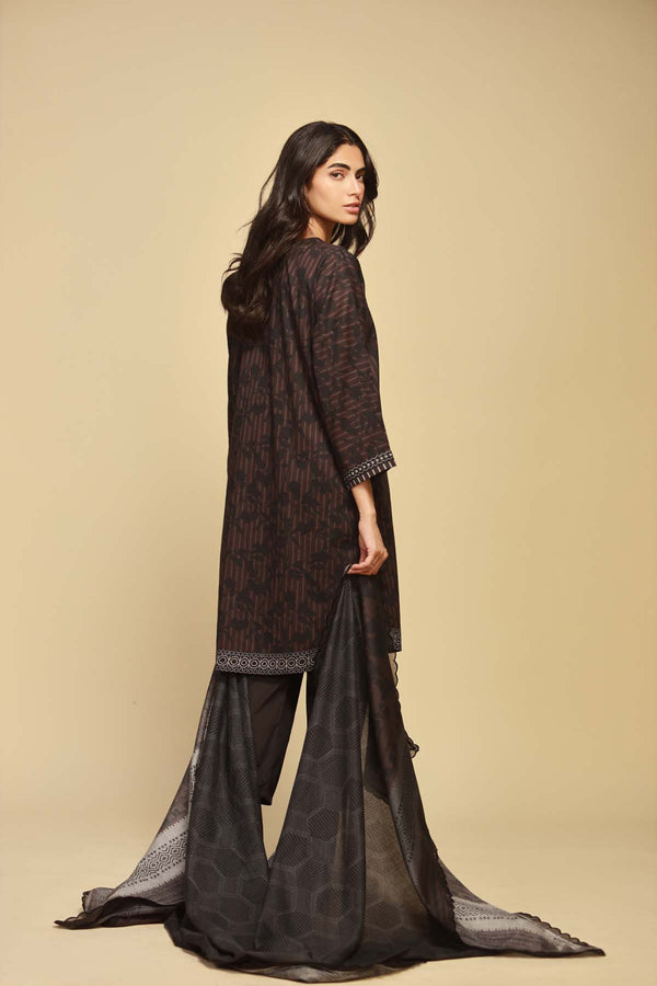 Printed Lawn 3 Piece