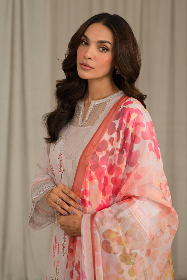 Textured Lawn 3 Piece (Embroidered)