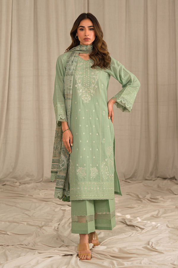 Textured Lawn 3 Piece (Embroidered)