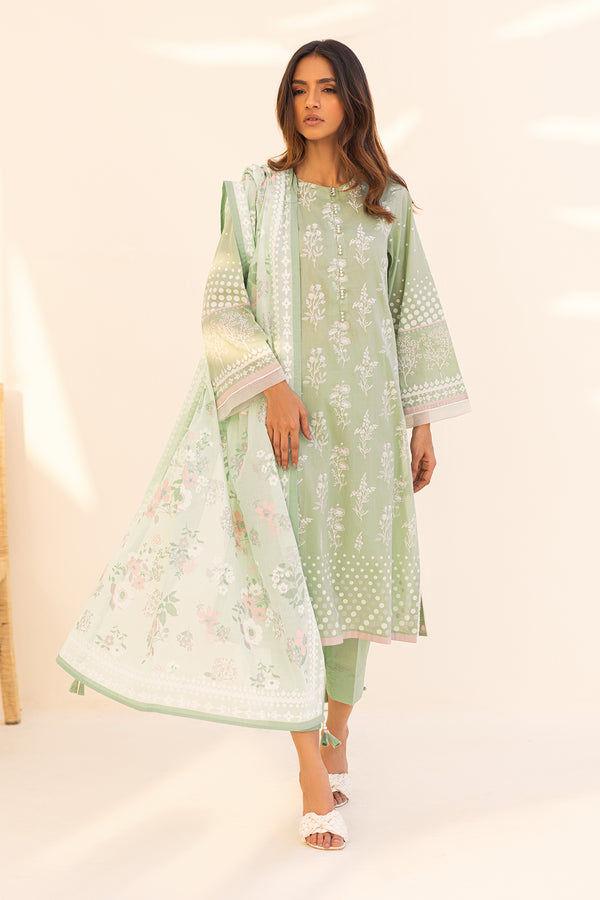 Green | Printed | 3 pcs | Unstitched