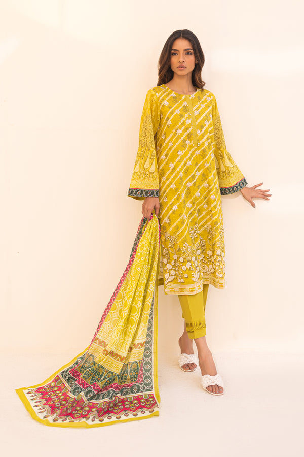 Printed Lawn - 3 Piece