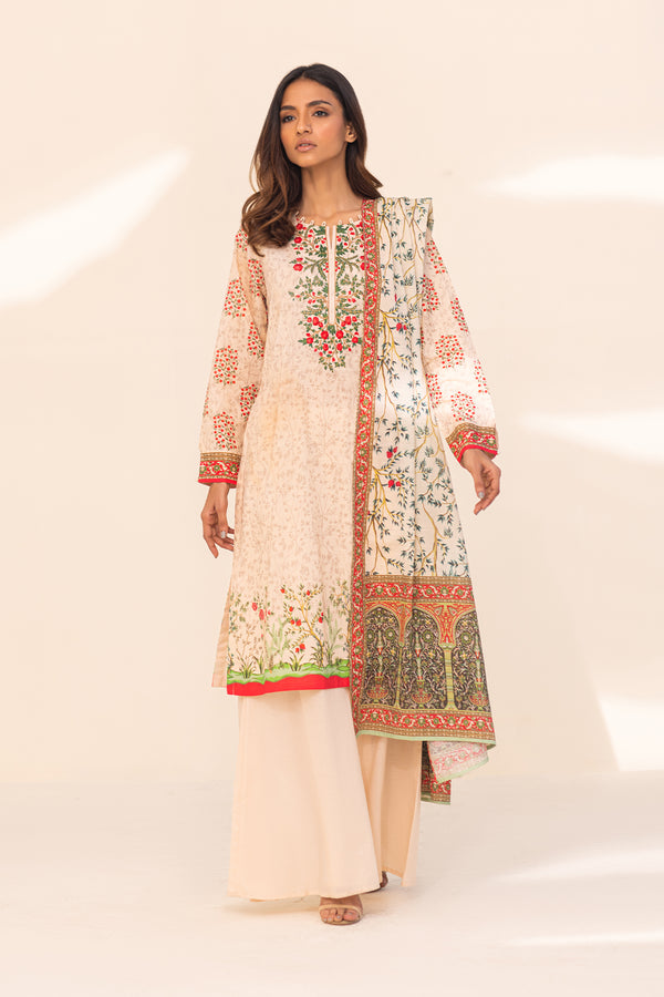 Printed Lawn - 3 Piece